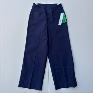 Tribal Fashion Flatten It Navy Ankle Pants with Calf Detail